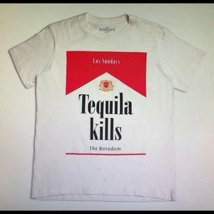 Los Sundays Tequila Kills Boredom Tee Size Small